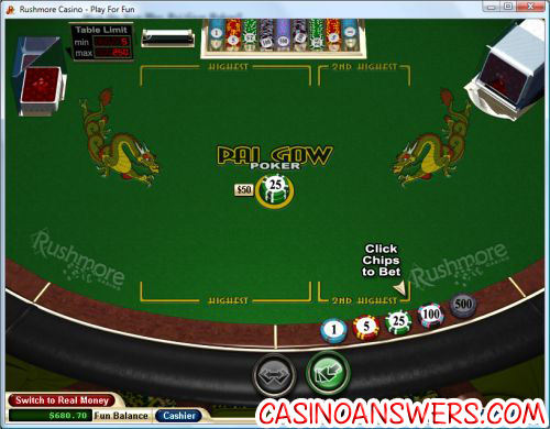 casino gow online pai poker in USA