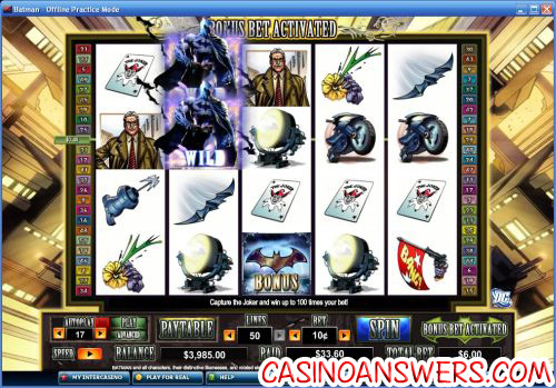 batman video slot