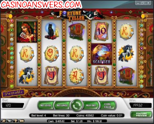 fortune teller slot machine big win