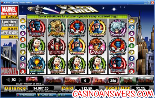 x-men marvel slot 1