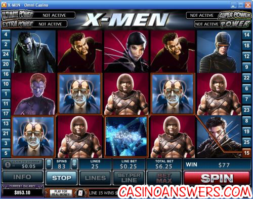 Xmen Video Slot Machine Marvel 1