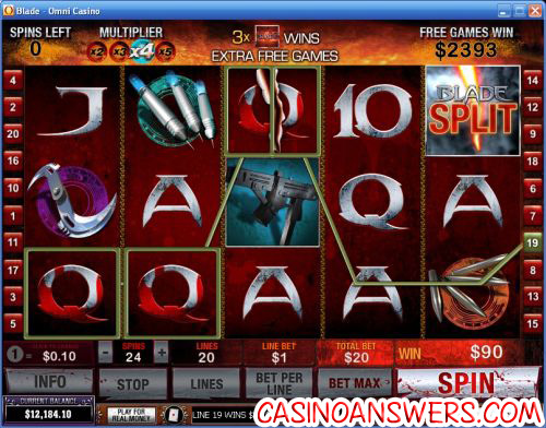 blade marvel video slot