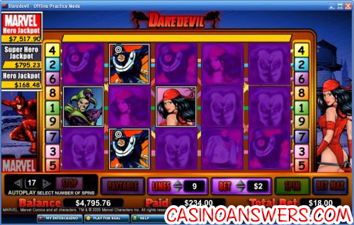 daredevil marvel comic slot 2