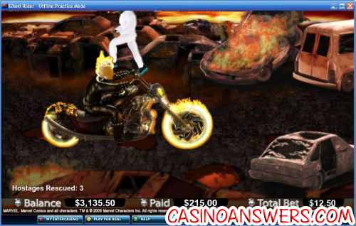 ghost rider marvel comic video slot 2