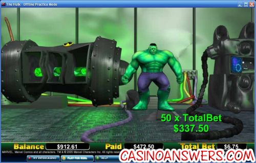 hulk marvel comic video slot 2