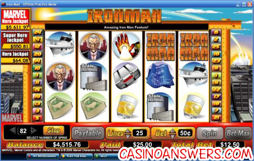 iron man comic slot 1