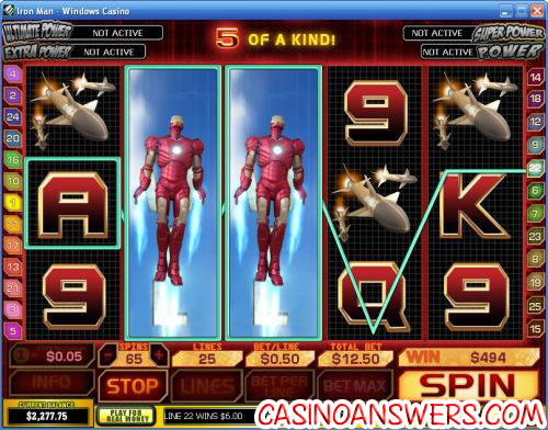 Iron Man Playtech Marvel Comics Video Slot