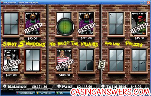 punisher marvel video slot 2