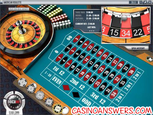 roulette table betting layout