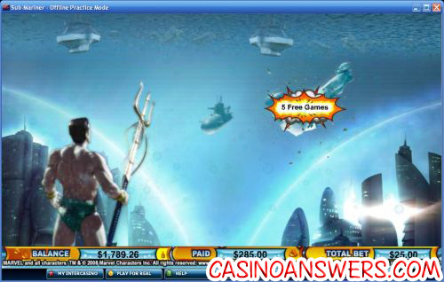 sub mariner marvel slot 2