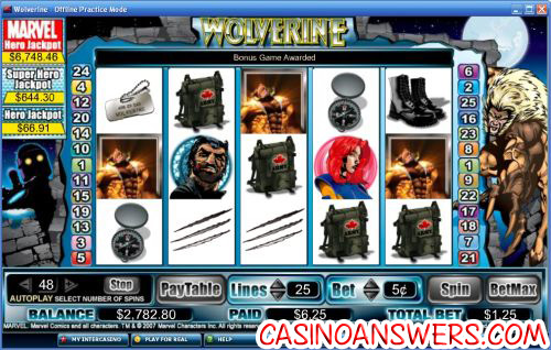 wolverine video slot