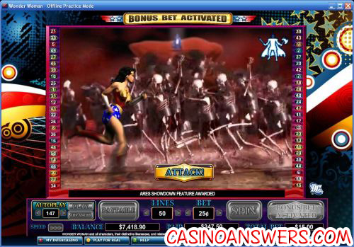 wonder woman dc video slot 2