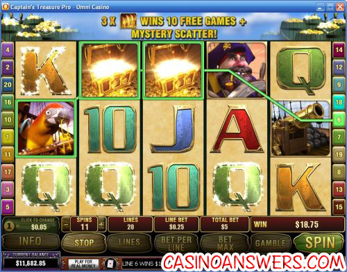 captains treasure pro slot