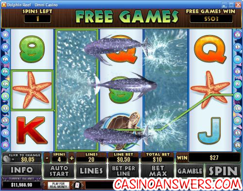 dolphin reef playtech video slot 1