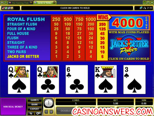 how to play video poker 1
