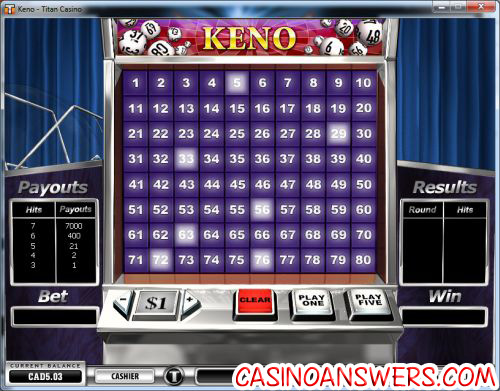 keno game online