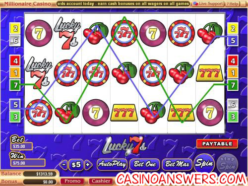 lucky 7s video slot vegas tech 1