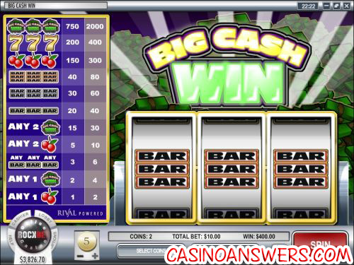 big cash win classic slot