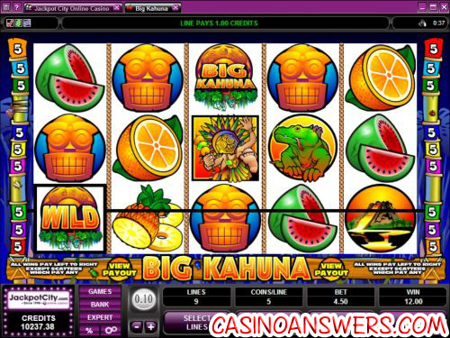 big kahuna video slot 