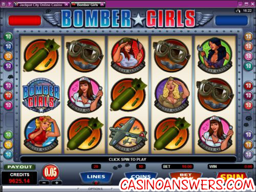 bomber girls video slot