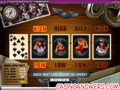 bomber girls slot bonus game