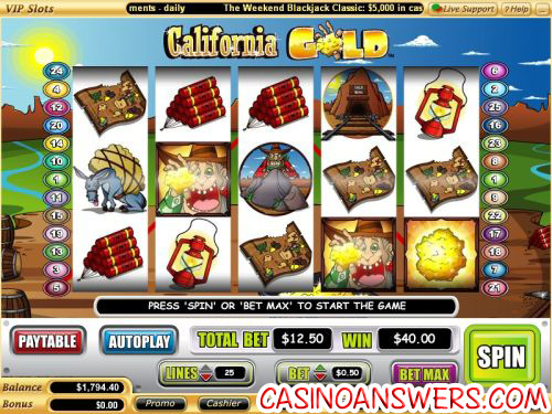 california gold vegs tech video slot 1