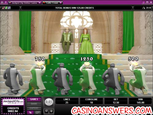 celtic crown slot bonus game