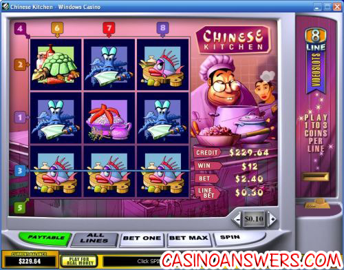 chinese kitchen slot machine