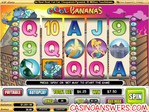 cool bananas video slot