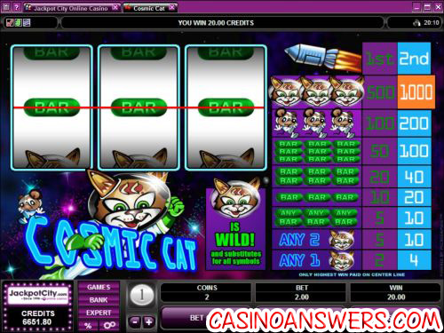 cosmic cat slot machine