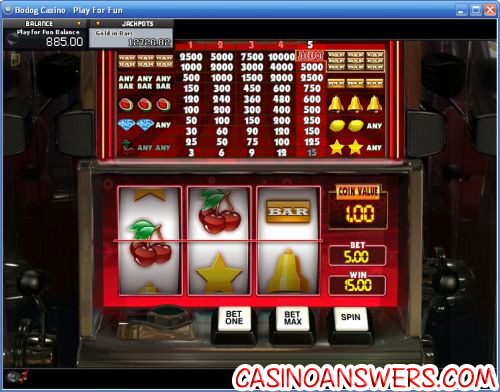 gold in bars progressive jackpot