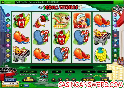 grill thrills video slot