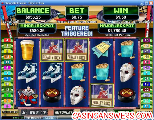 hockey hero video slot 1