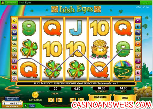 irish eyes video slot