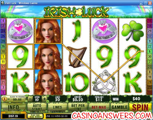 irish luck video slot