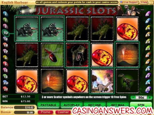 jurassic park slots machine 1