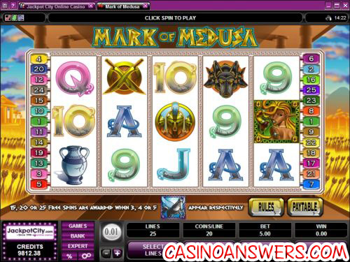 mark of medusa video slot