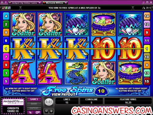 mermaids millions video slot