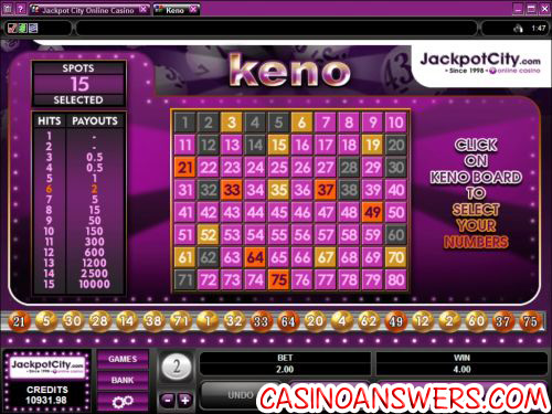 microgaming keno review online