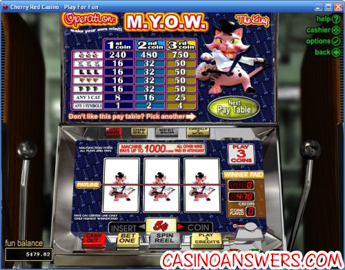 operation myow classic slot machine game