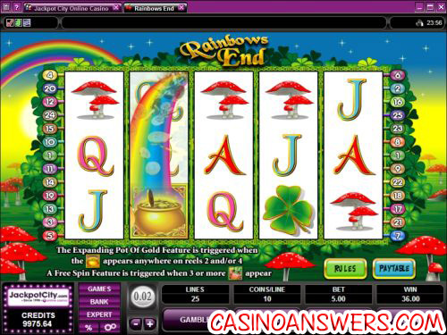 rainbow ends video slot