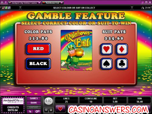 rainbow ends casino bonus game