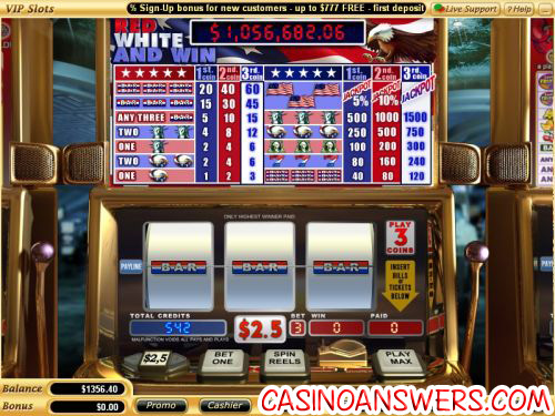 red white and win slots