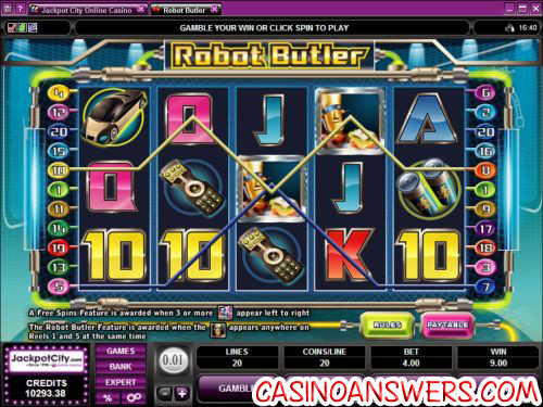 robot butler video slot 1