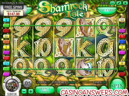 shamrock isle video slot