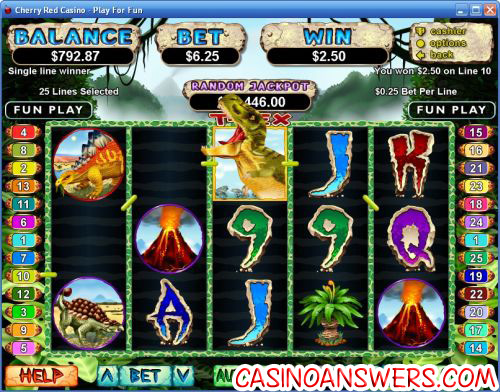 t-red video slot