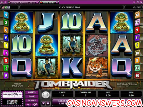 tomb raider video slot 1