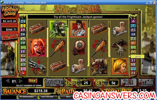 zone of the zombies video slot 1