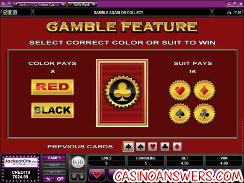 bell rock video slot bonus game