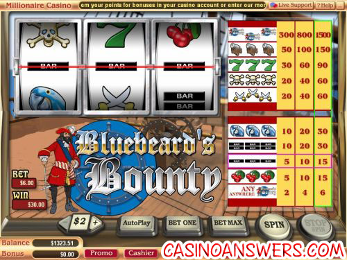 bluebeards bounty classic slot